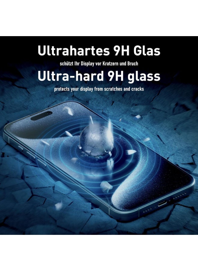 9H Tempered Glass Screen Protector For Samsung Galaxy A07 – Black Frame, Anti-Dust ESD Technology, Scratch Resistant, Bubble Free Installation, HD Clarity - Image 2